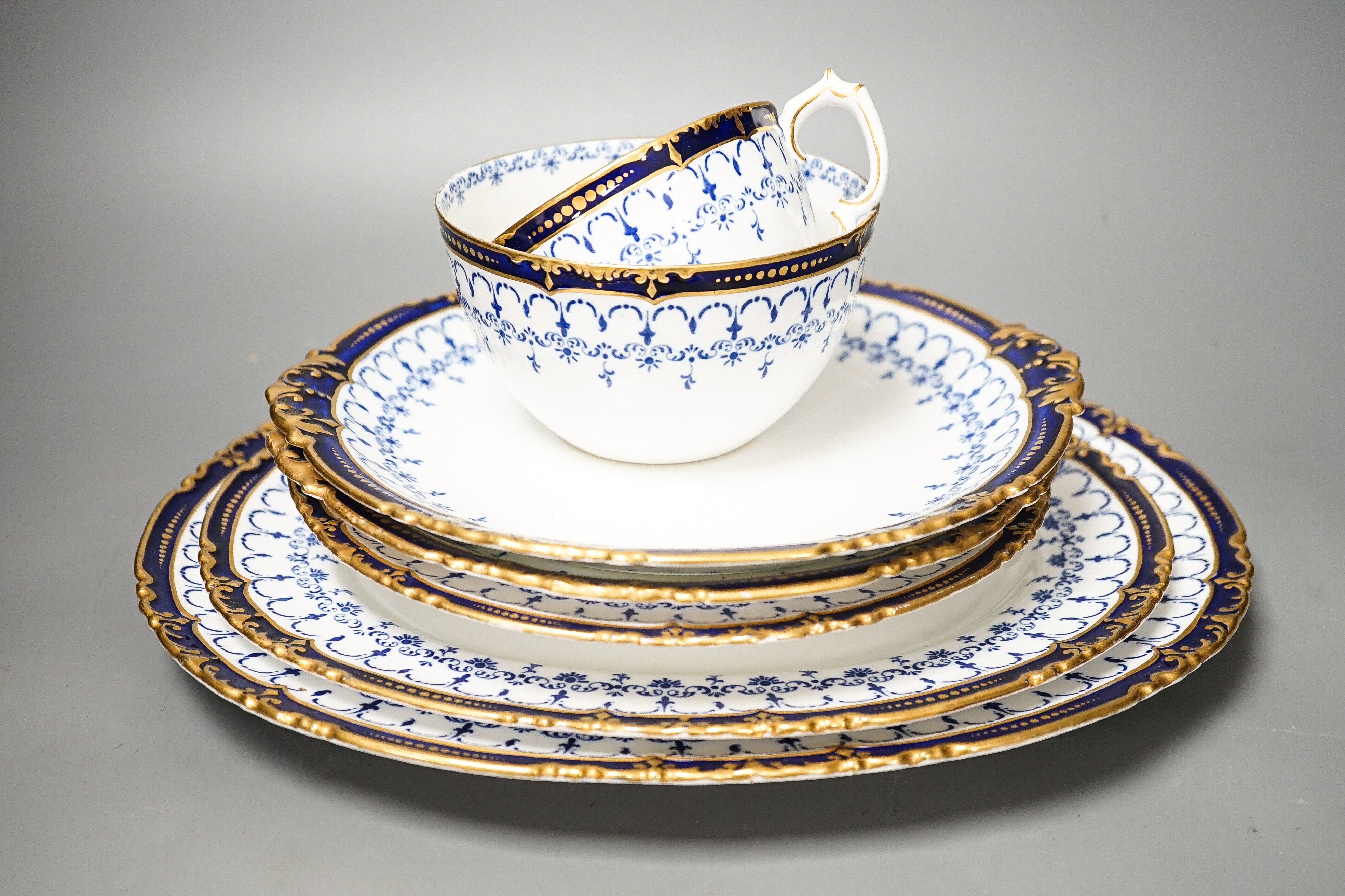 A Royal Crown Derby tea service, 1920s